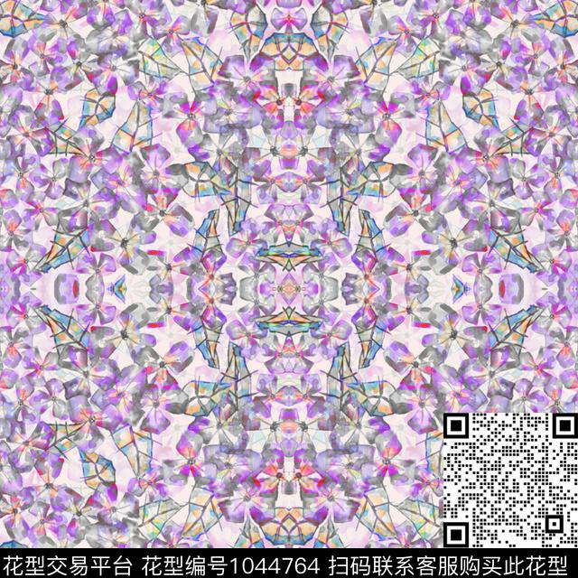 小碎花花卉女装数码印花华亿平台下载（图片编号: 1044764） - 瓦栏（Walan）