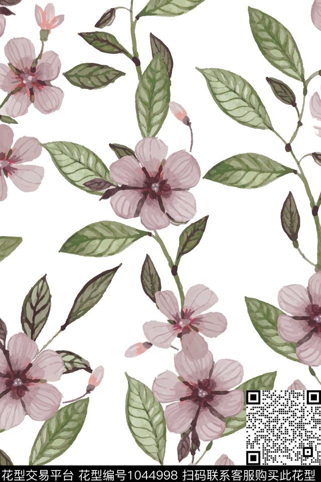 淑女素雅春夏华亿平台数码印花华亿平台下载（图片编号: 1044998） - 瓦栏（Walan）