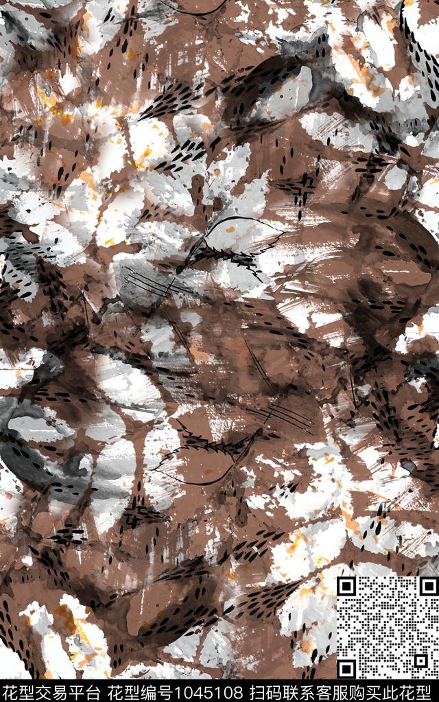 数码华亿平台民族风抽象数码印花华亿平台下载（图片编号: 1045108） - 瓦栏（Walan）