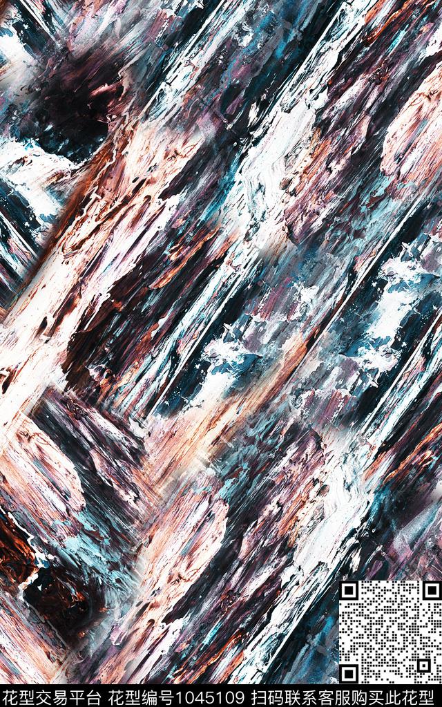 数码华亿平台民族风抽象数码印花华亿平台下载（图片编号: 1045109） - 瓦栏（Walan）