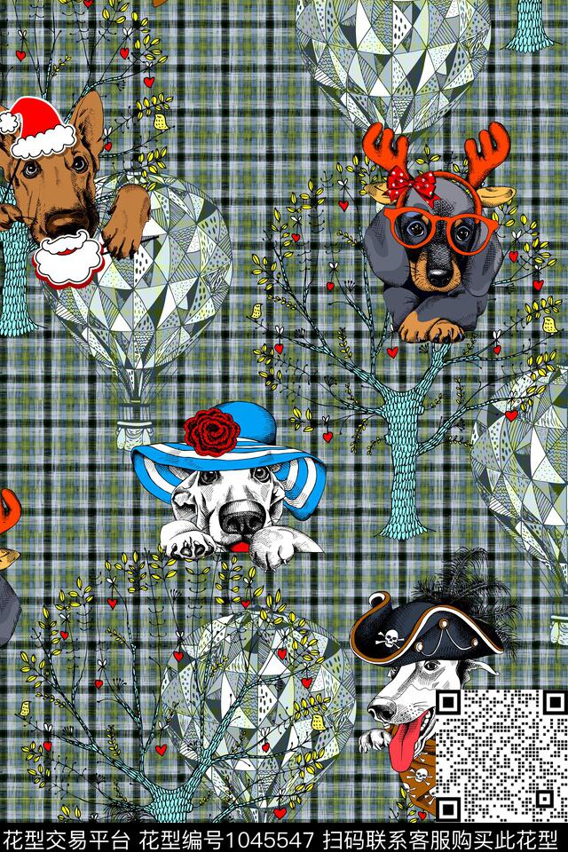 休闲狗气球数码印花华亿平台下载（图片编号: 1045547） - 瓦栏（Walan）