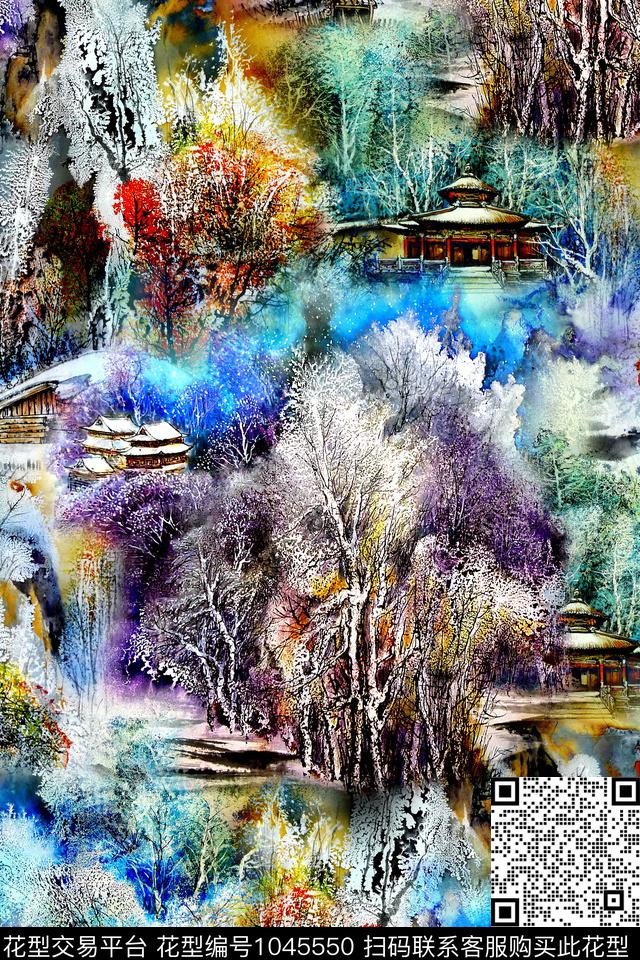 风景景观数码华亿平台树林数码印花华亿平台下载（图片编号: 1045550） - 瓦栏（Walan）