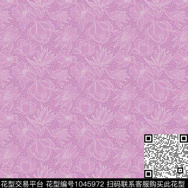 花卉女装大牌风传统印花华亿平台下载（图片编号: 1045972） - 瓦栏（Walan）