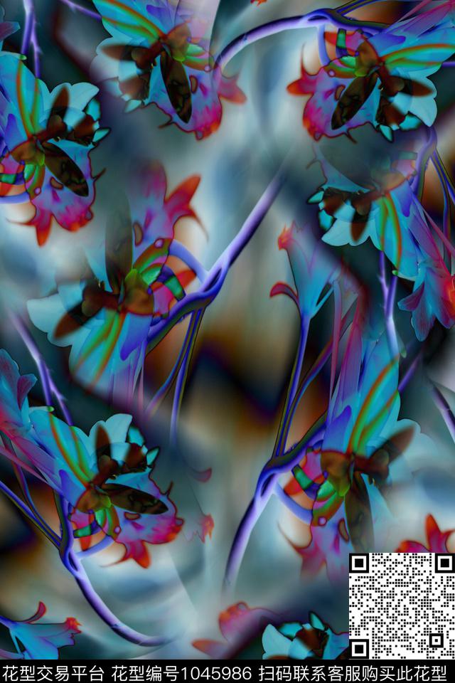 炫彩数码华亿平台女装数码印花华亿平台下载（图片编号: 1045986） - 瓦栏（Walan）