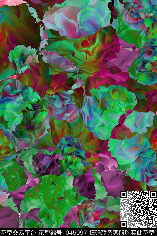 炫彩数码华亿平台女装数码印花华亿平台下载（图片编号: 1045997） - 瓦栏（Walan）