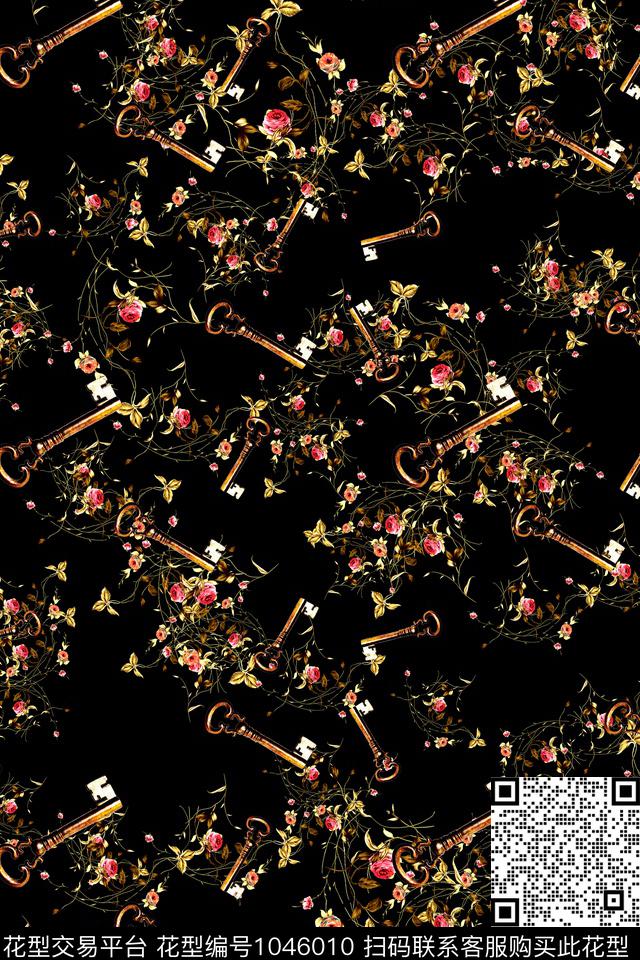 卡通趣味花卉数码印花华亿平台下载（图片编号: 1046010） - 瓦栏（Walan）