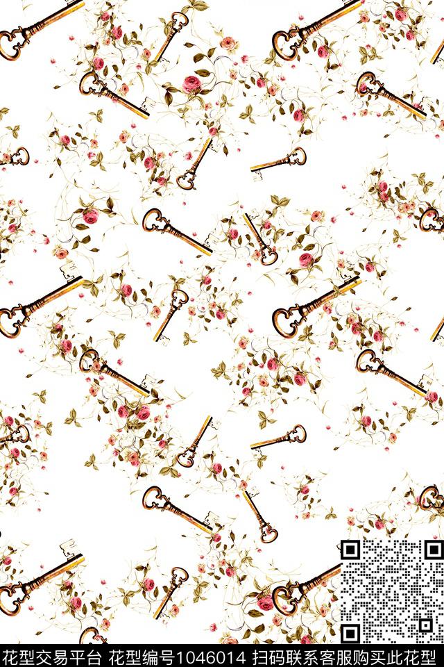 卡通趣味花卉数码印花华亿平台下载（图片编号: 1046014） - 瓦栏（Walan）