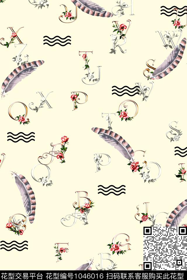 卡通趣味花卉数码印花华亿平台下载（图片编号: 1046016） - 瓦栏（Walan）
