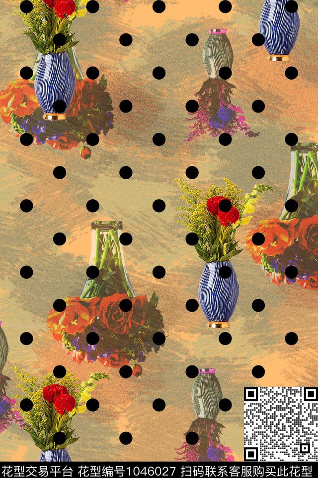 卡通趣味花卉数码印花华亿平台下载（图片编号: 1046027） - 瓦栏（Walan）