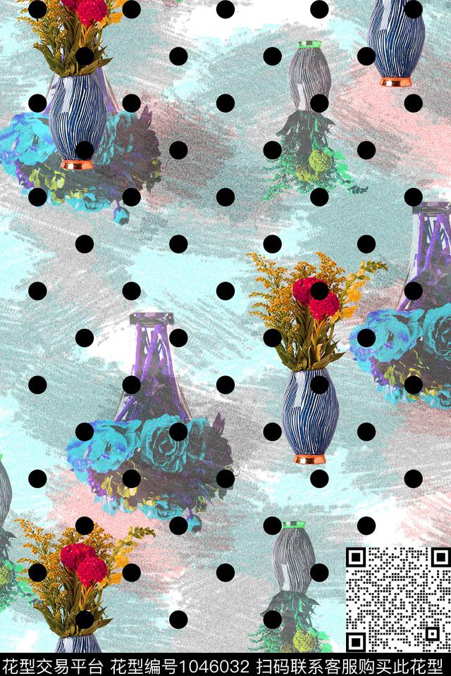 卡通趣味花卉数码印花华亿平台下载（图片编号: 1046032） - 瓦栏（Walan）