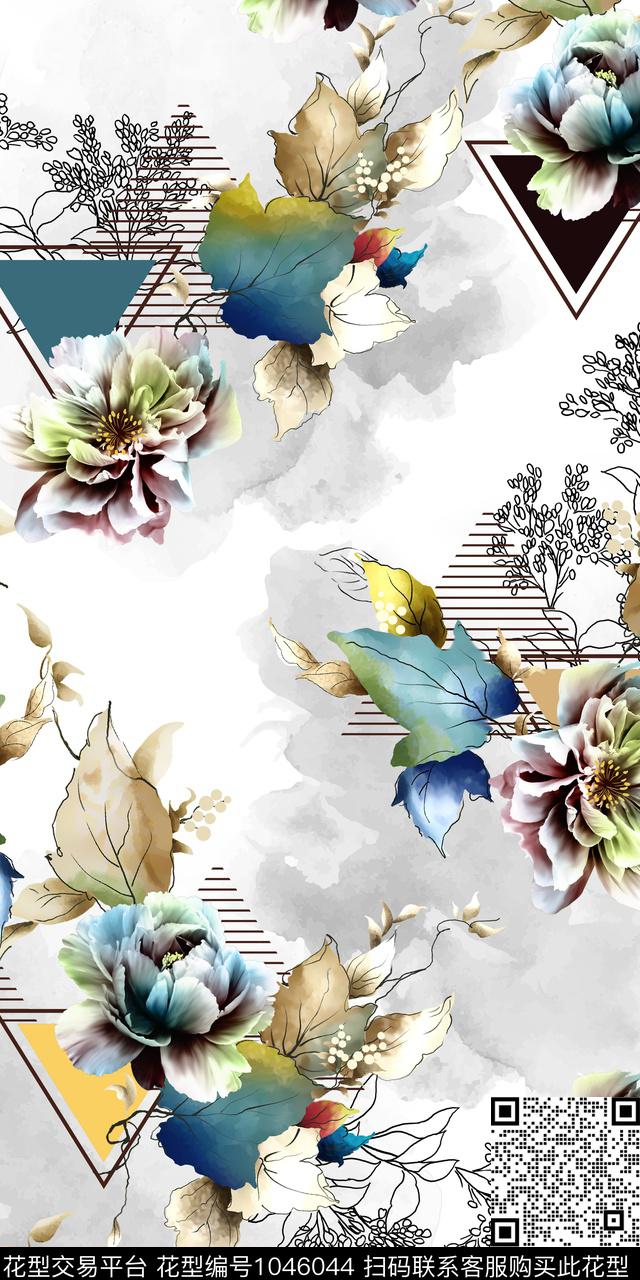 数码华亿平台花卉女装数码印花华亿平台下载（图片编号: 1046044） - 瓦栏（Walan）
