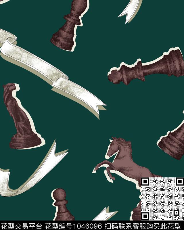 数码华亿平台男装大牌风传统印花华亿平台下载（图片编号: 1046096） - 瓦栏（Walan）