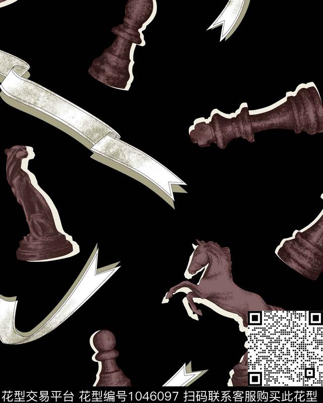 数码华亿平台男装大牌风传统印花华亿平台下载（图片编号: 1046097） - 瓦栏（Walan）