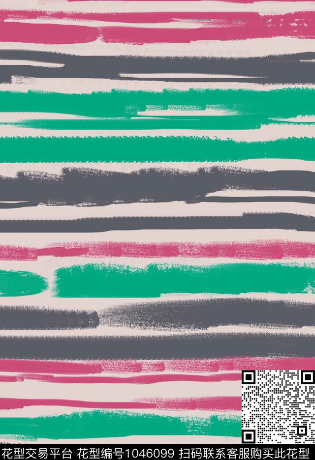 条纹抽象女装传统印花华亿平台下载（图片编号: 1046099） - 瓦栏（Walan）