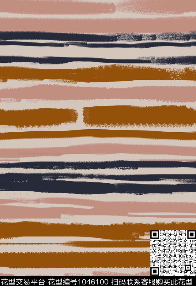 条纹抽象女装传统印花华亿平台下载（图片编号: 1046100） - 瓦栏（Walan）