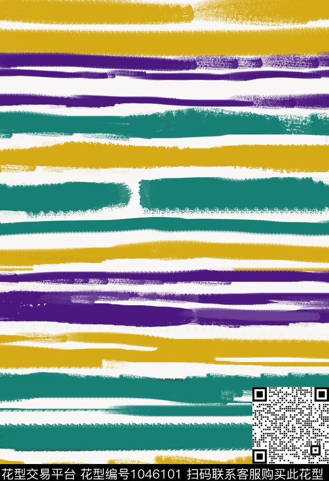 条纹抽象女装传统印花华亿平台下载（图片编号: 1046101） - 瓦栏（Walan）