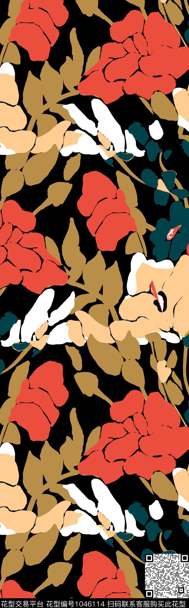 数码华亿平台女装几何花卉数码印花华亿平台下载（图片编号: 1046114） - 瓦栏（Walan）