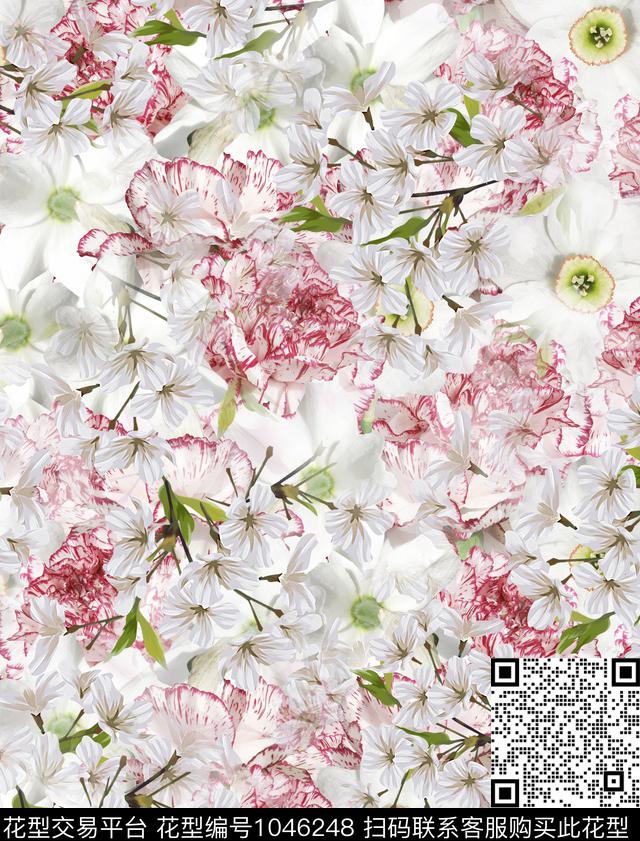 数码华亿平台小碎花花卉数码印花华亿平台下载（图片编号: 1046248） - 瓦栏（Walan）