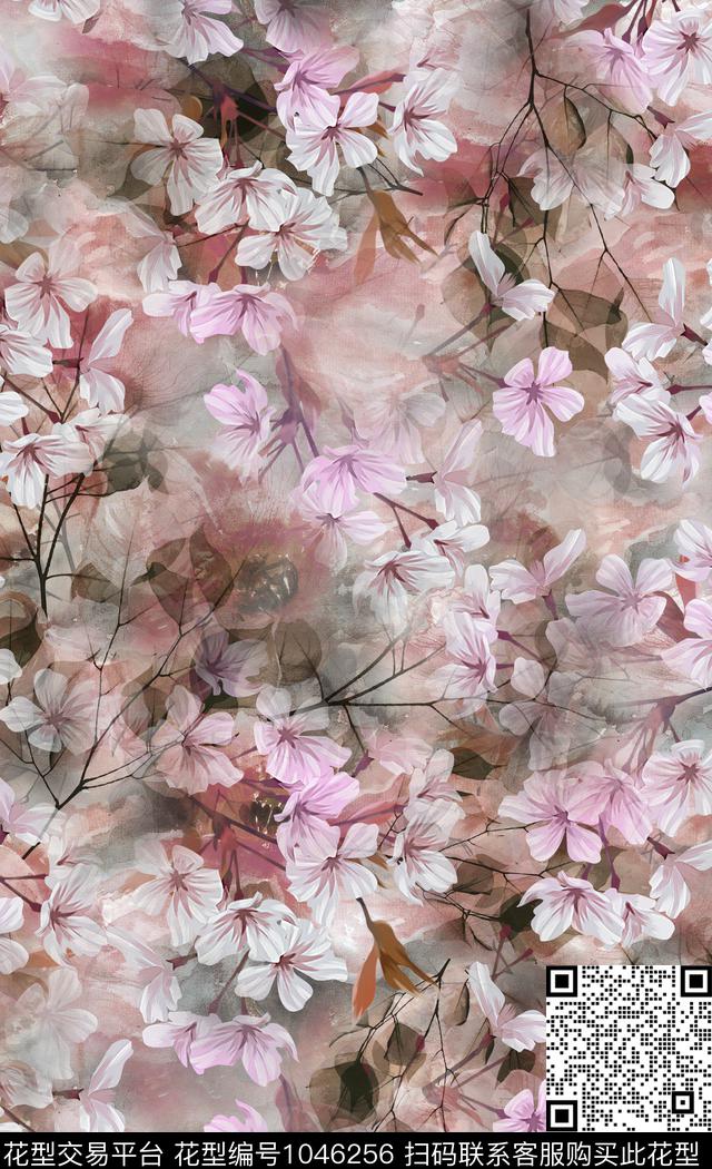 数码华亿平台小碎花抽象数码印花华亿平台下载（图片编号: 1046256） - 瓦栏（Walan）