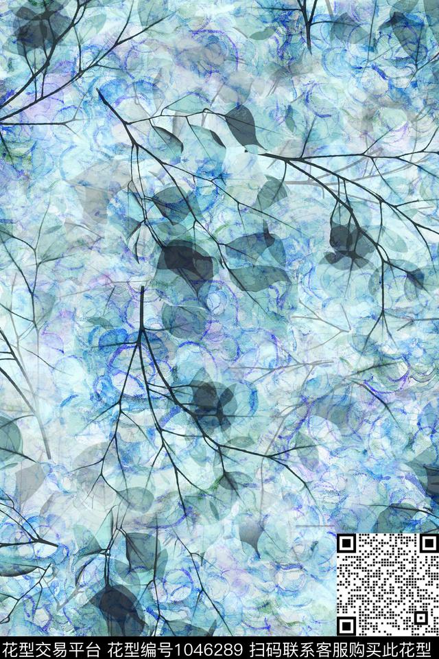 数码华亿平台小碎花朦胧花卉数码印花华亿平台下载（图片编号: 1046289） - 瓦栏（Walan）