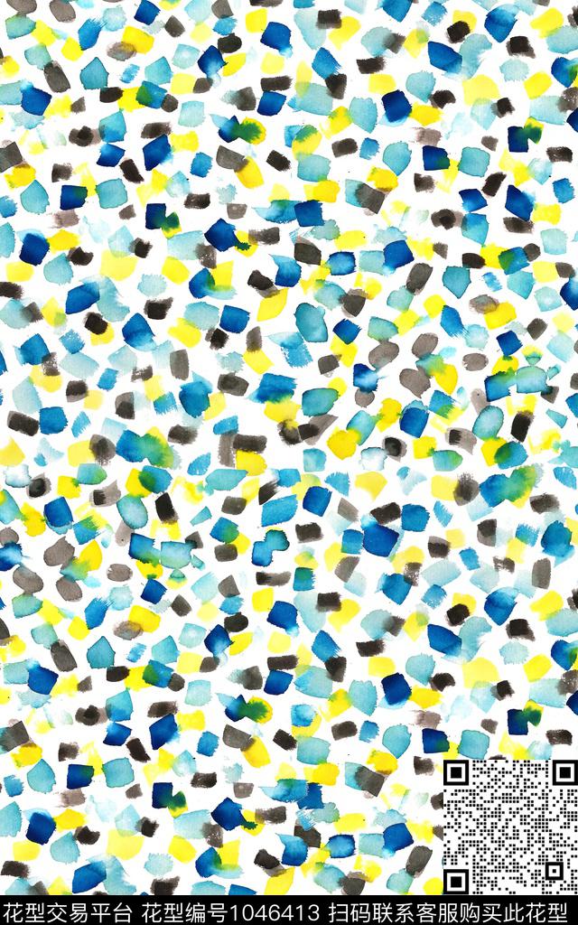 趣味线条抽象传统印花华亿平台下载（图片编号: 1046413） - 瓦栏（Walan）