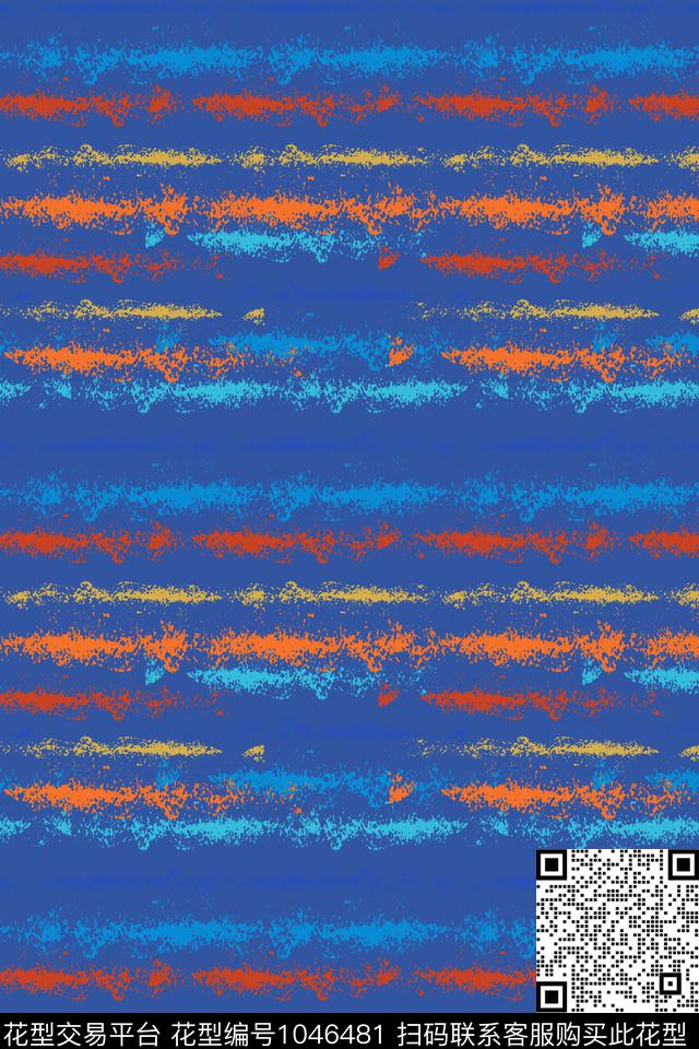 抽象条纹图案手绘线条笔触传统印花华亿平台下载（图片编号: 1046481） - 瓦栏（Walan）