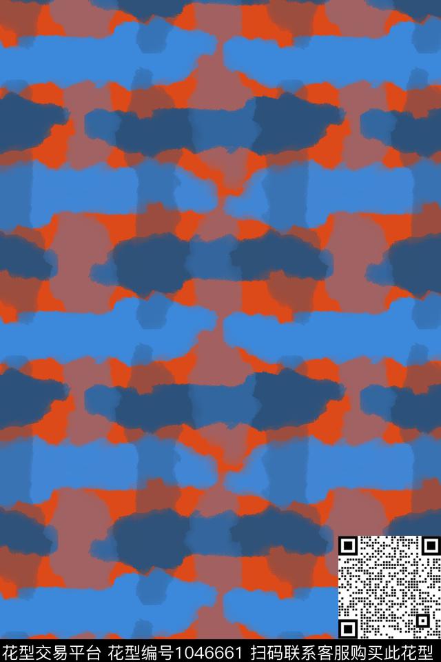 条纹图案热带海滨度假径庭迷彩数码印花华亿平台下载（图片编号: 1046661） - 瓦栏（Walan）