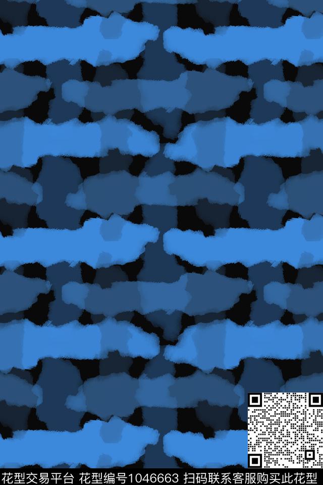 条纹图案热带海滨度假径庭迷彩数码印花华亿平台下载（图片编号: 1046663） - 瓦栏（Walan）