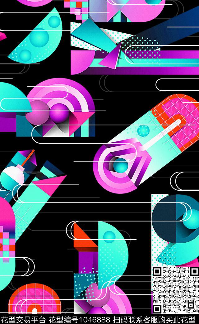 淑女数码华亿平台女装数码印花华亿平台下载（图片编号: 1046888） - 瓦栏（Walan）