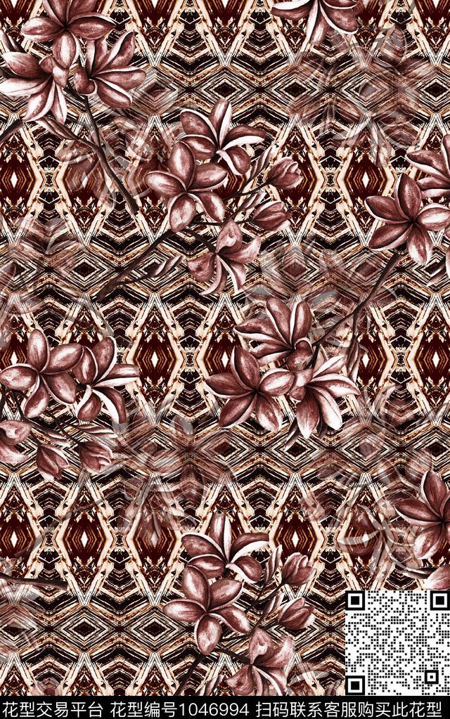 数码华亿平台小碎花抽象数码印花华亿平台下载（图片编号: 1046994） - 瓦栏（Walan）