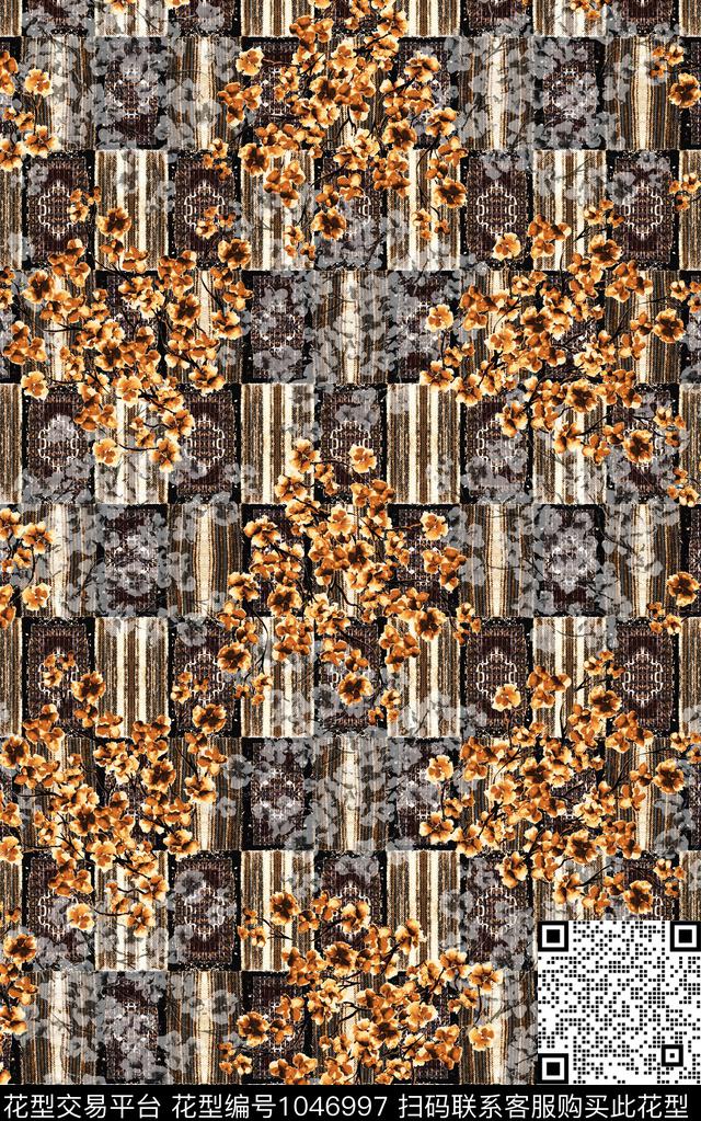 数码华亿平台小碎花抽象数码印花华亿平台下载（图片编号: 1046997） - 瓦栏（Walan）