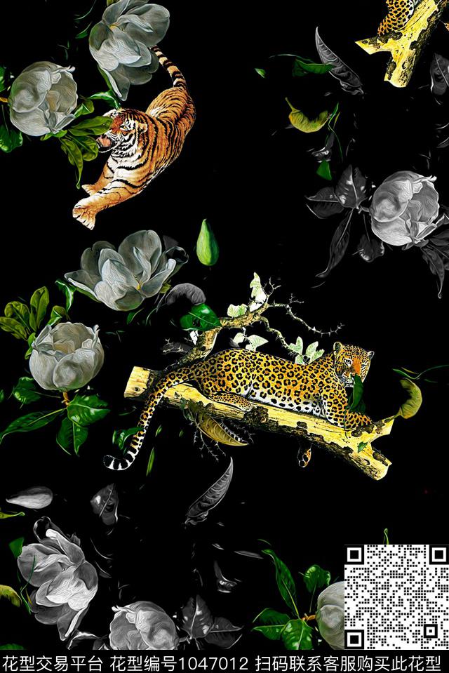 抽象潮牌大牌风数码印花华亿平台下载（图片编号: 1047012） - 瓦栏（Walan）