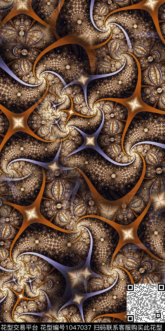 炫彩抽象渐变数码印花华亿平台下载（图片编号: 1047037） - 瓦栏（Walan）