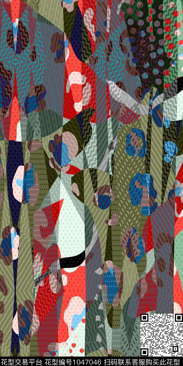 数码华亿平台豹纹女装数码印花华亿平台下载（图片编号: 1047046） - 瓦栏（Walan）