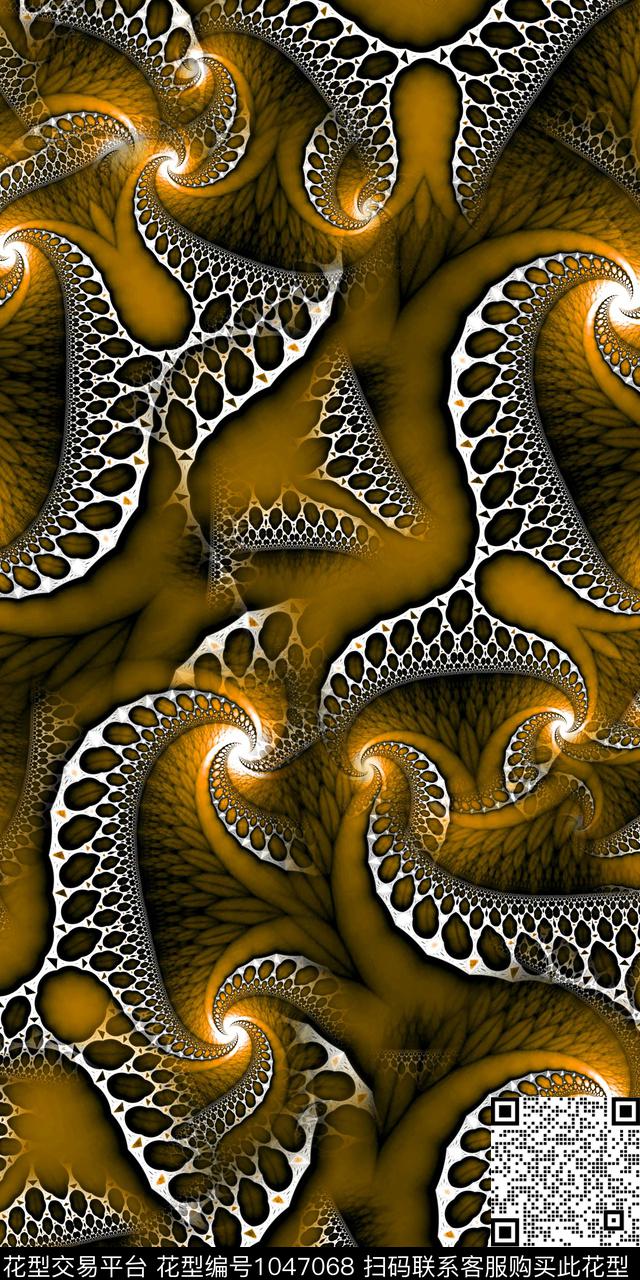 肌理抽象复古数码印花华亿平台下载（图片编号: 1047068） - 瓦栏（Walan）