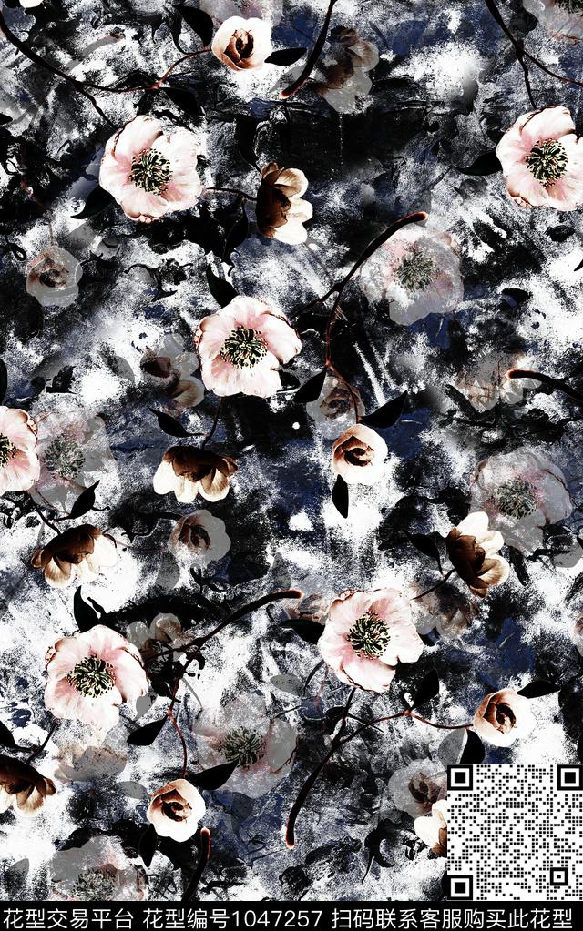 数码华亿平台民族风抽象数码印花华亿平台下载（图片编号: 1047257） - 瓦栏（Walan）