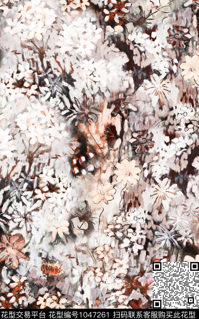 数码华亿平台民族风抽象数码印花华亿平台下载（图片编号: 1047261） - 瓦栏（Walan）