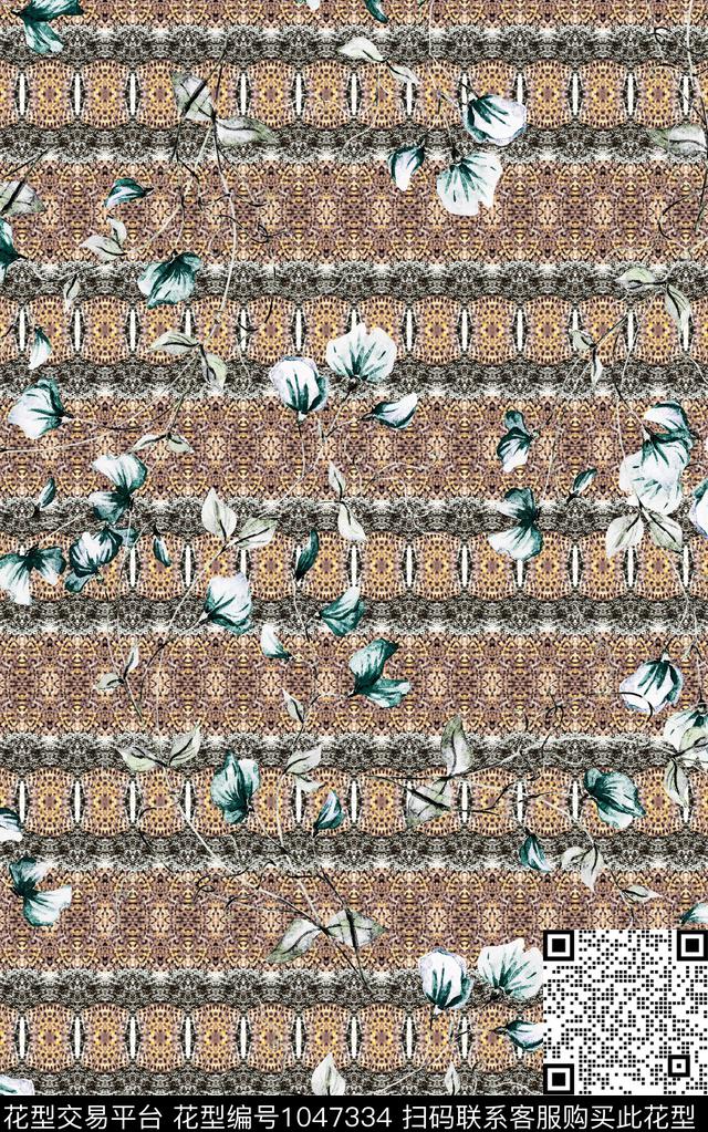 数码华亿平台小碎花抽象数码印花华亿平台下载（图片编号: 1047334） - 瓦栏（Walan）