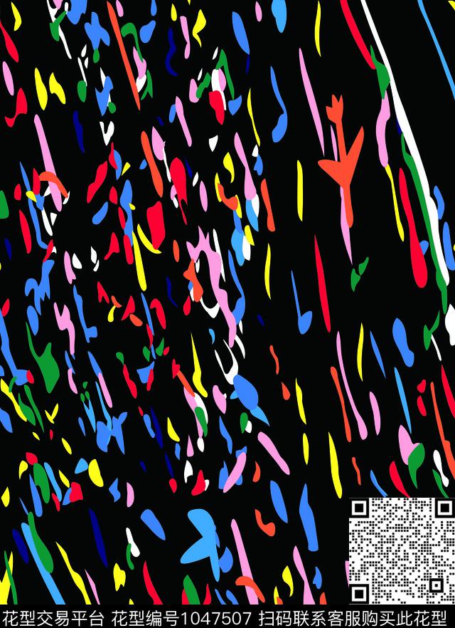 卡通抽象休闲传统印花华亿平台下载（图片编号: 1047507） - 瓦栏（Walan）