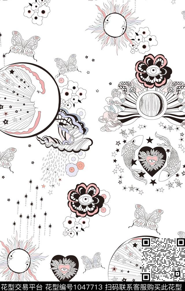 抽象潮牌大牌风传统印花华亿平台下载（图片编号: 1047713） - 瓦栏（Walan）