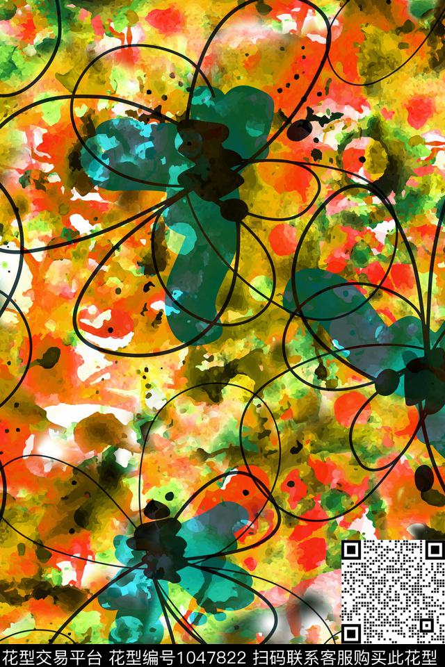 大花数码华亿平台大牌风数码印花华亿平台下载（图片编号: 1047822） - 瓦栏（Walan）