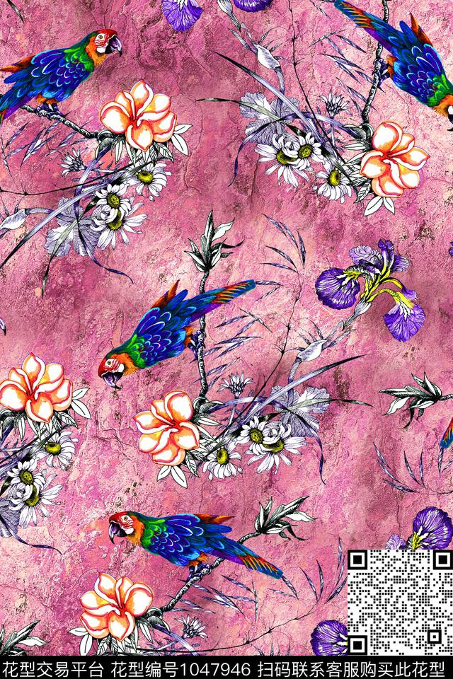 数码华亿平台小碎花花卉数码印花华亿平台下载（图片编号: 1047946） - 瓦栏（Walan）