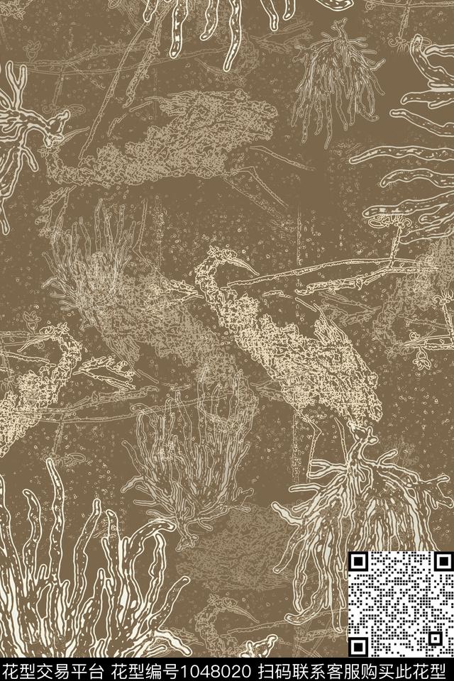 花鸟山水鸟昆虫图案民族风图案传统印花华亿平台下载（图片编号: 1048020） - 瓦栏（Walan）