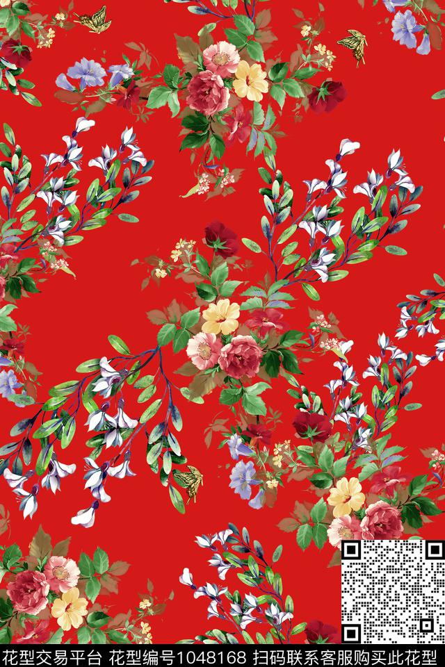 中老年小碎花数码印花华亿平台下载（图片编号: 1048168） - 瓦栏（Walan）