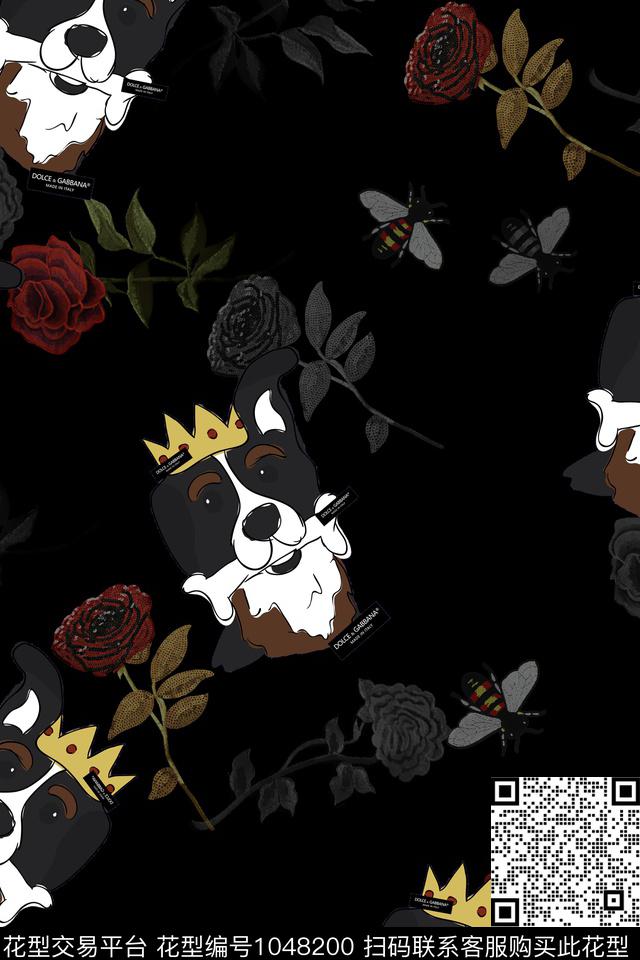 男装花卉动物数码印花华亿平台下载（图片编号: 1048200） - 瓦栏（Walan）