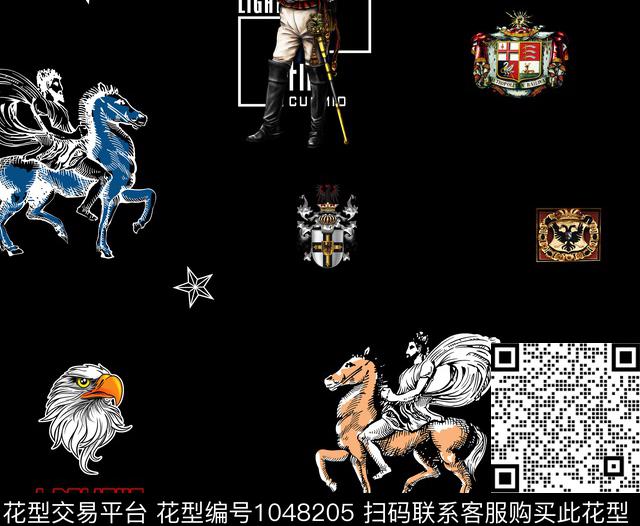 数码华亿平台男装花卉数码印花华亿平台下载（图片编号: 1048205） - 瓦栏（Walan）