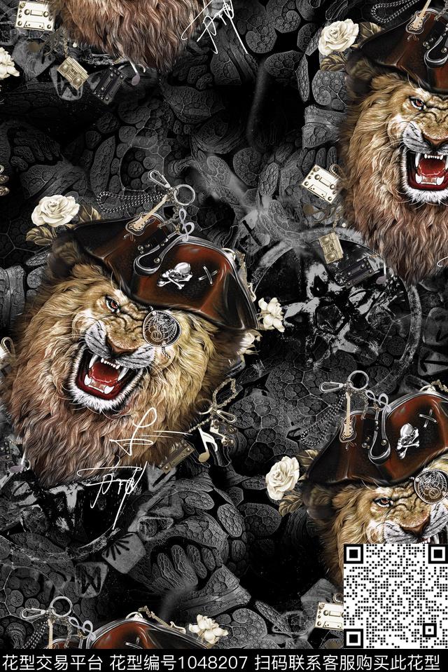 数码华亿平台男装狮子数码印花华亿平台下载（图片编号: 1048207） - 瓦栏（Walan）