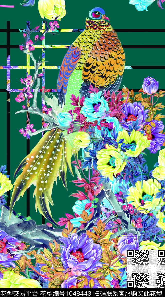 数码华亿平台定位花女装数码印花华亿平台下载（图片编号: 1048443） - 瓦栏（Walan）