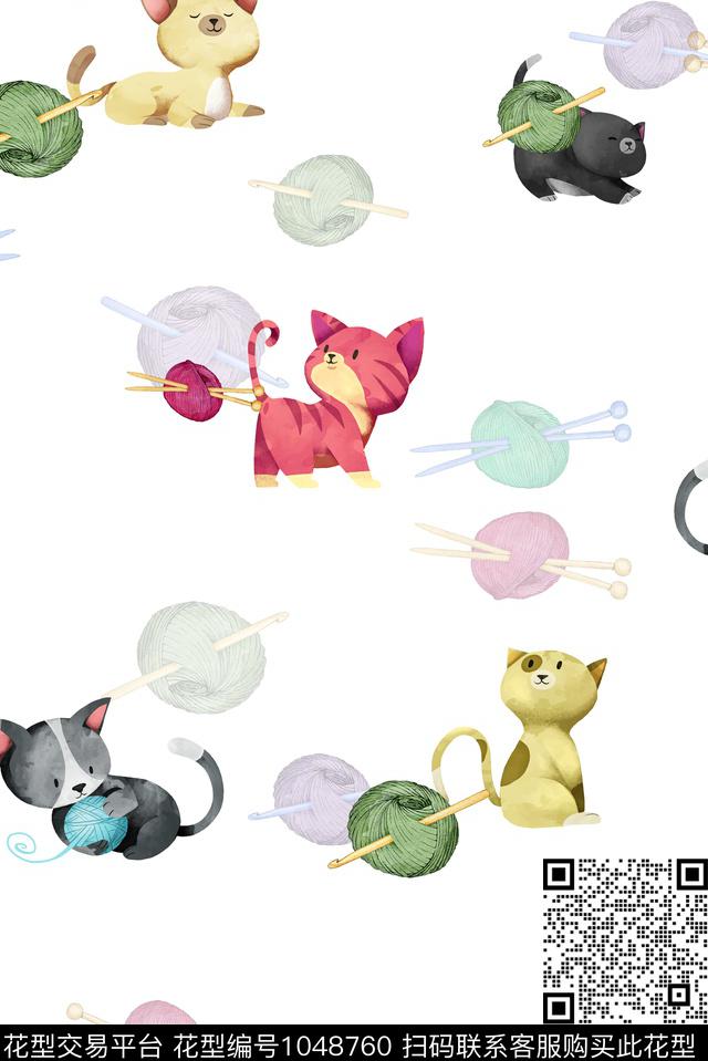 卡通动物童装数码印花华亿平台下载（图片编号: 1048760） - 瓦栏（Walan）