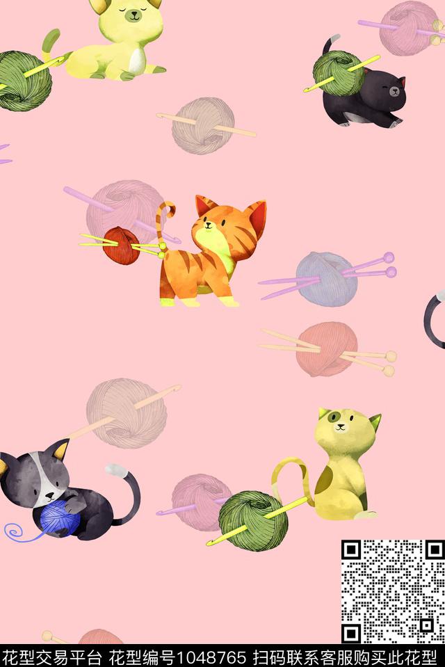 卡通动物童装数码印花华亿平台下载（图片编号: 1048765） - 瓦栏（Walan）